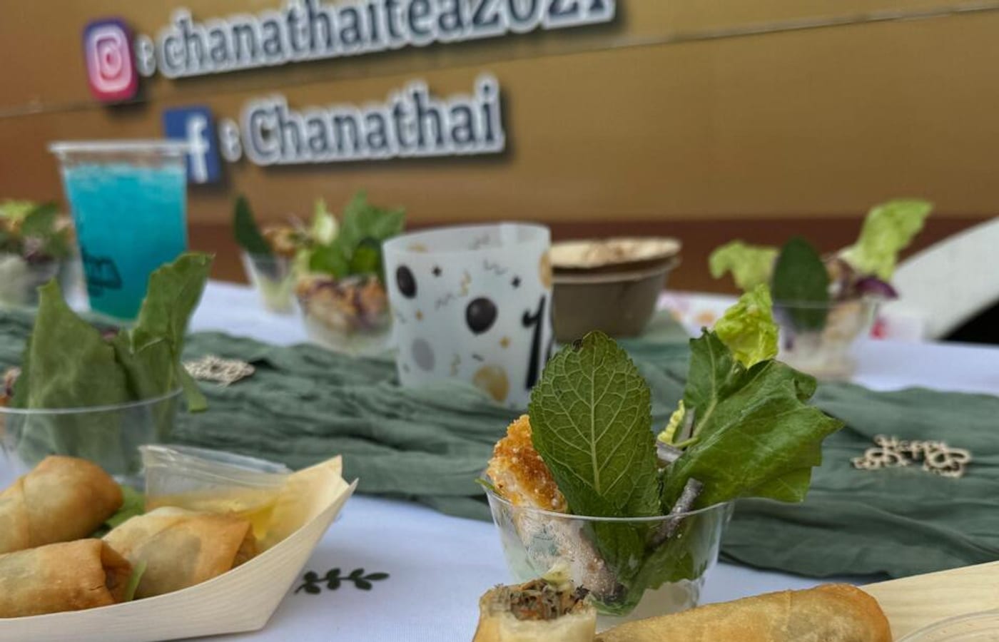 Buffet traiteur Chana Thai lors d’une réception